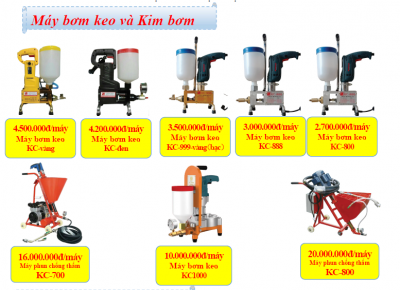 Máy Bơm Keo và Kim Bơm